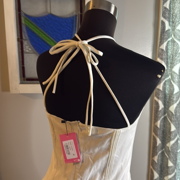 Edikted Corseted Pleated Mini Dress SZ Small - Picture 9 of 12